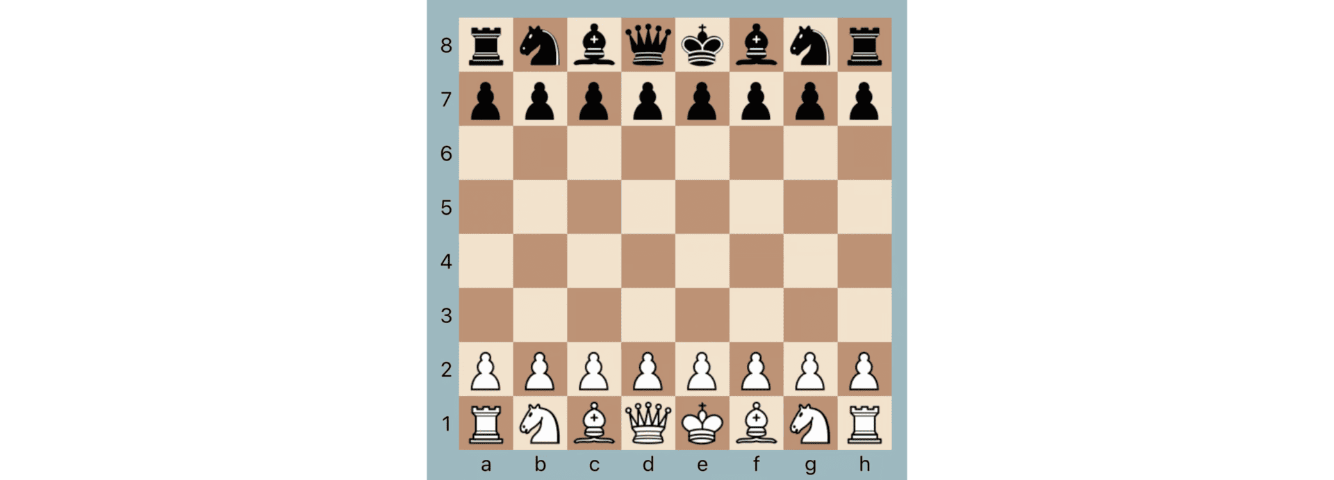 Grundstellung Schach