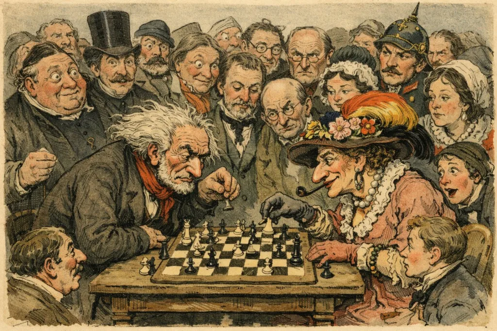 Schachspieler (KI Bild)