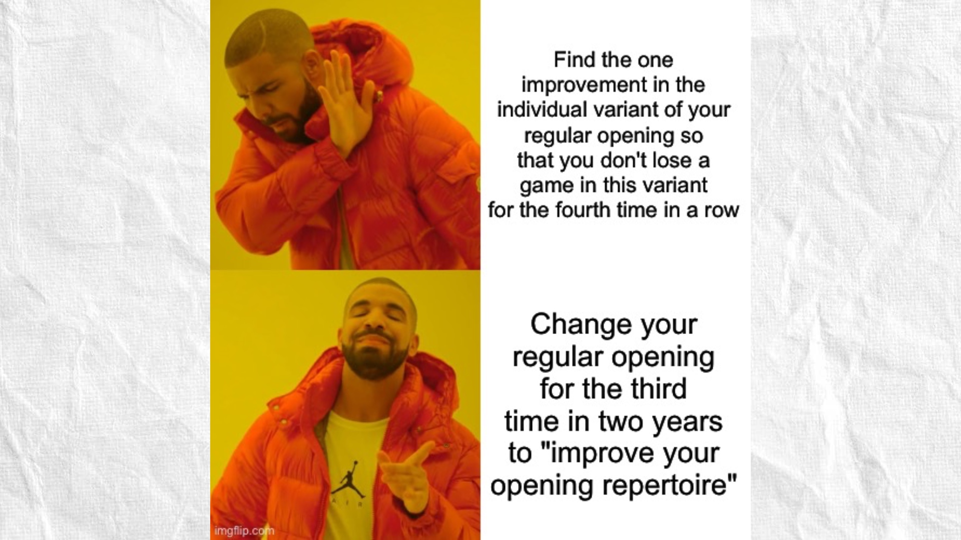 Meme: „Opening change“