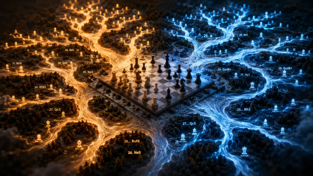 Schach und Thermodynamik - Schachvarianten als verzweigter Entscheidungsbaum mit steigender Komplexität