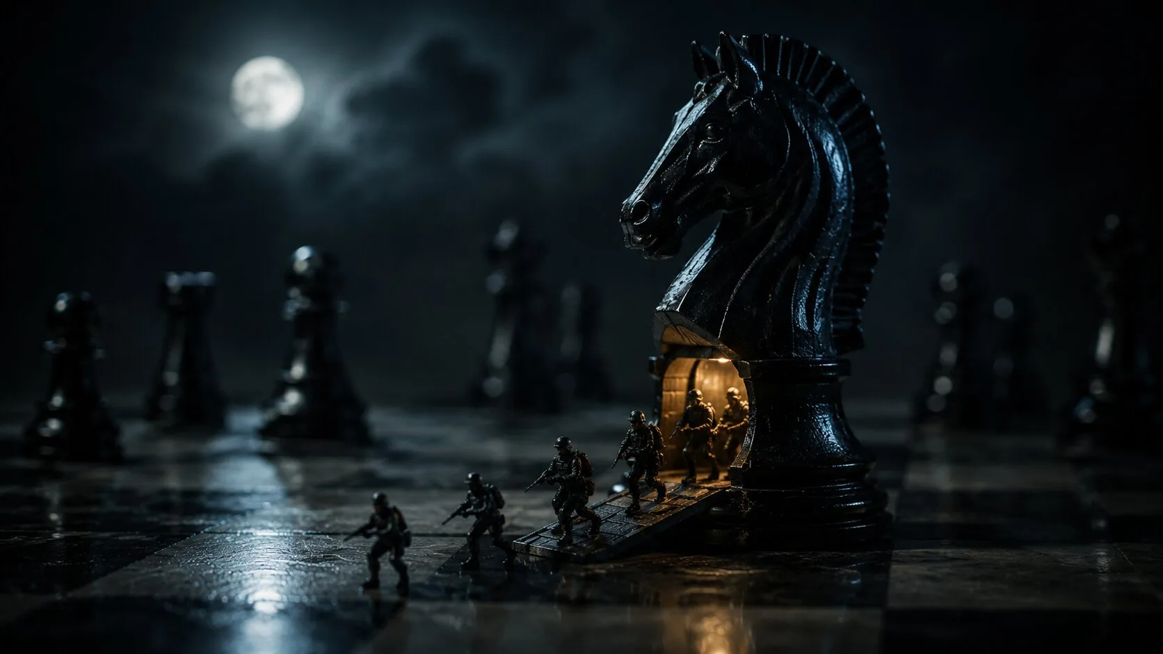 Schach trojanisches Pferd