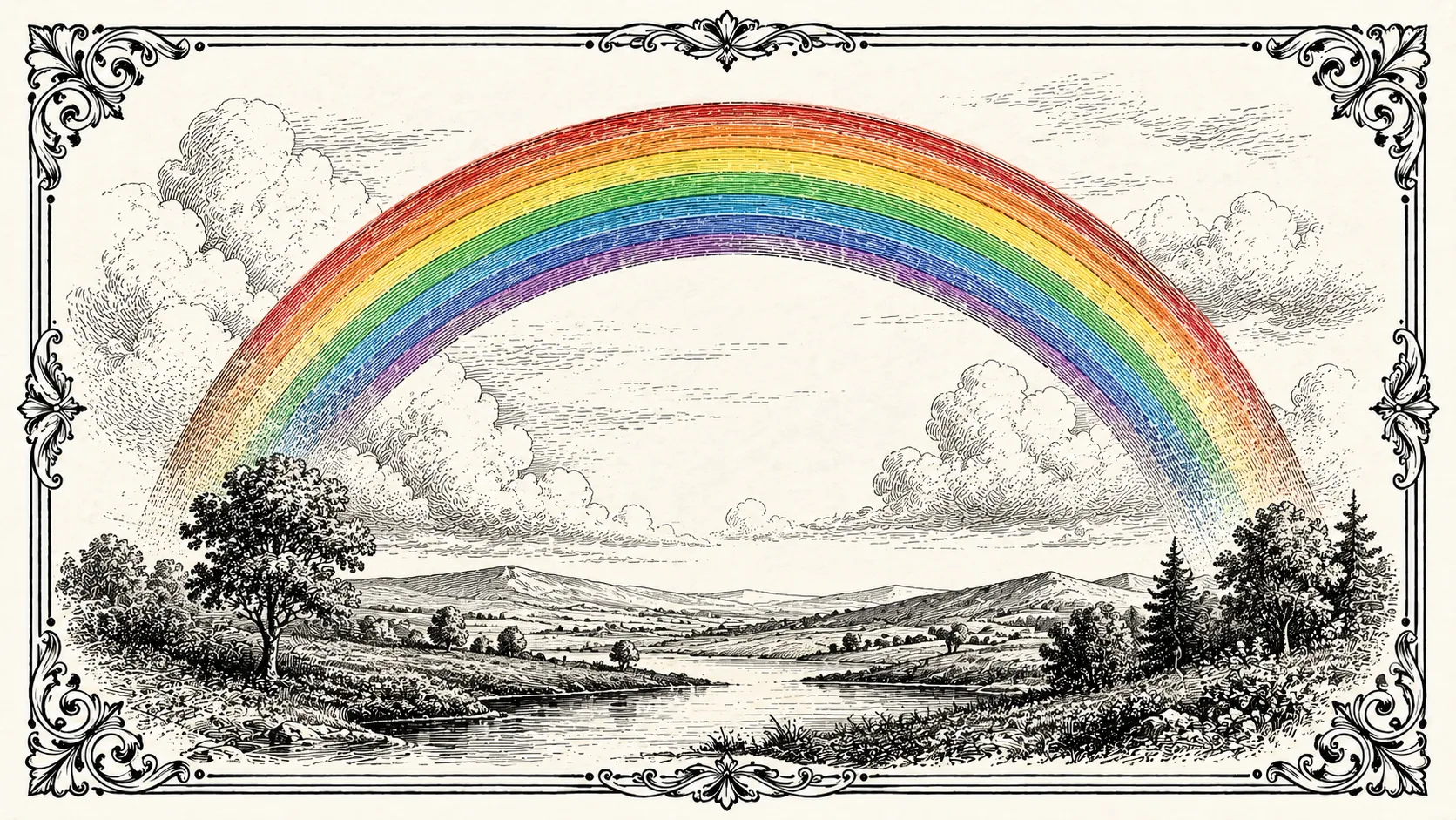 Regenbogenmatt: Erklärung, Beispiel und typisches Mattmotiv